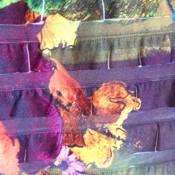 🌹Connected Retro Multicolor Ruffle Top Small - Picture 6 of 9